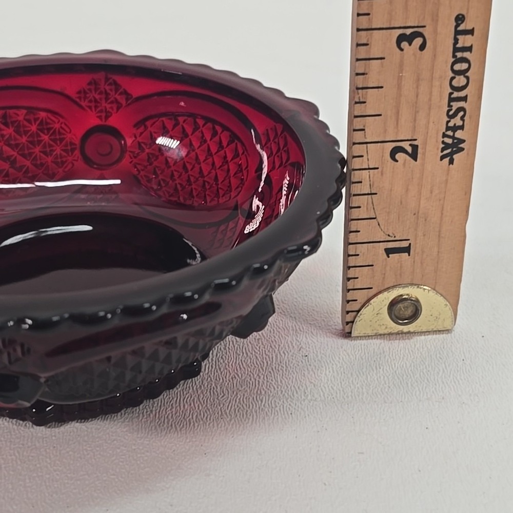 Avon‎ Ruby Red 1876 Cape Cod Collection Dessert Bowl 5" - Picture 12 of 12